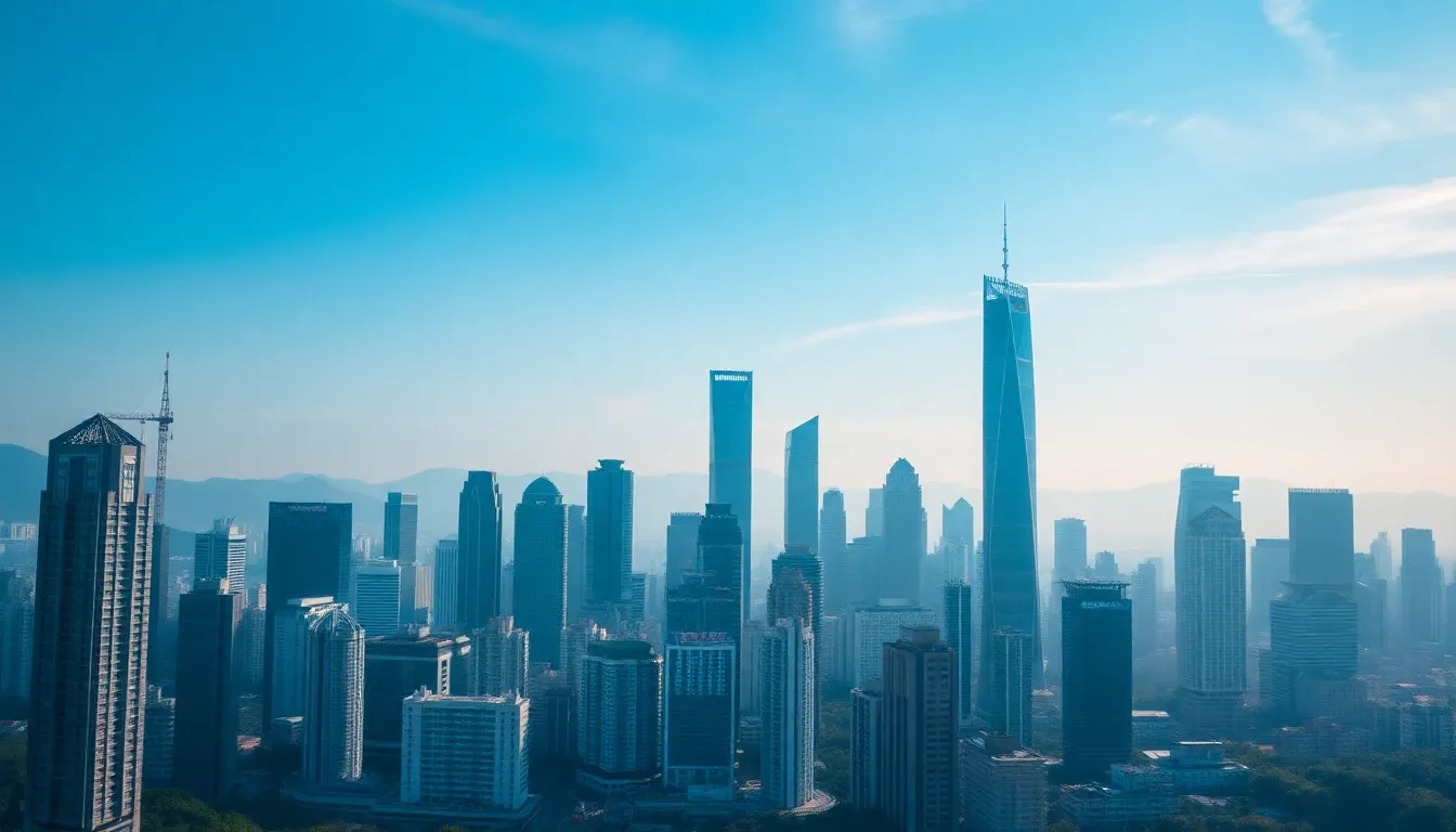 Filming in Shenzhen with Ping An Finance Centre view