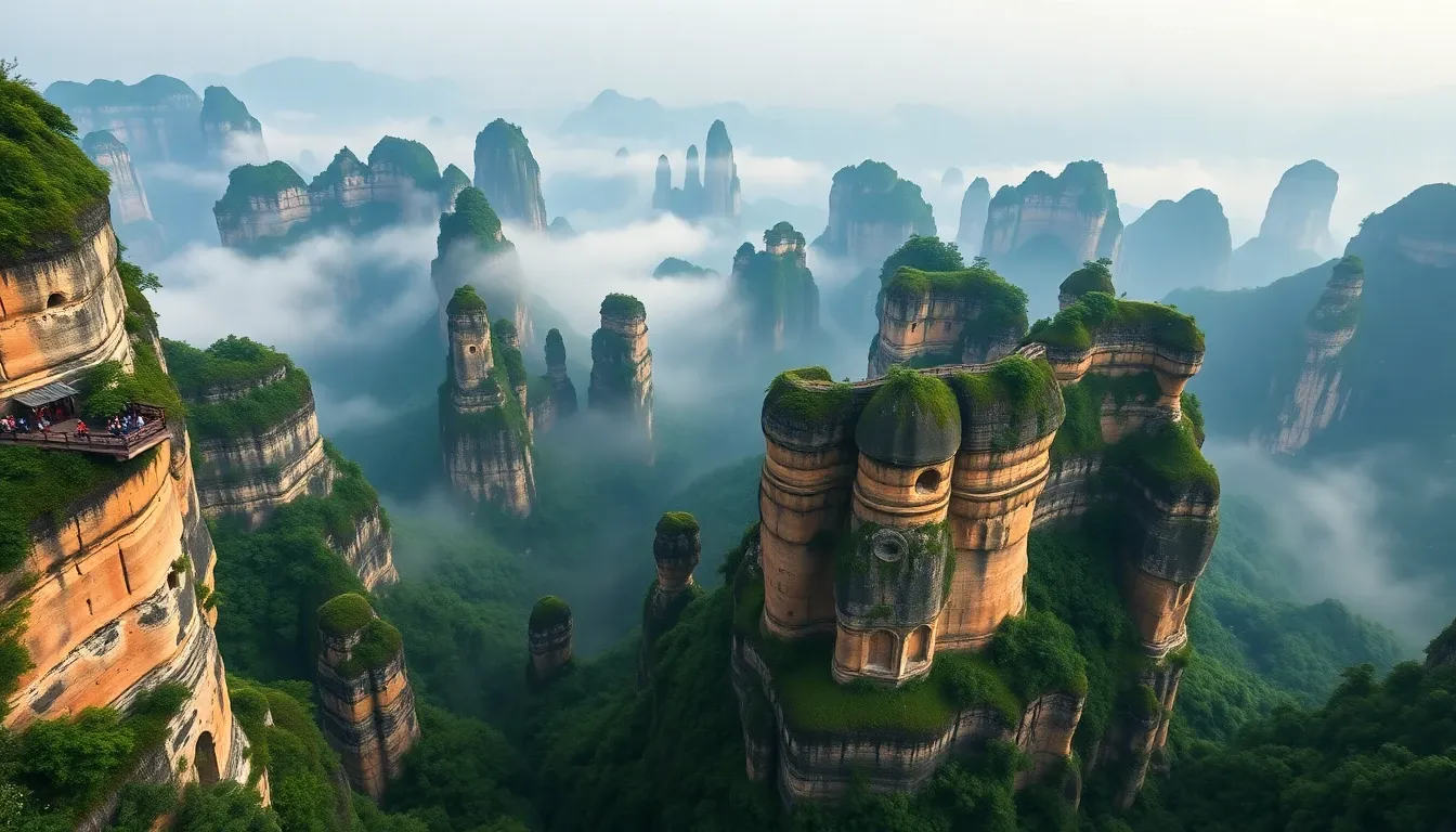 Filming location in China