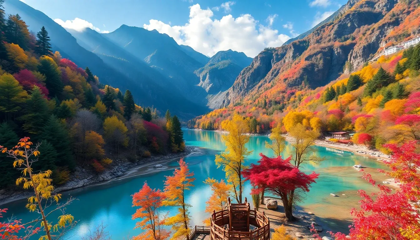 Jiuzhaigou Valley - filming location in China