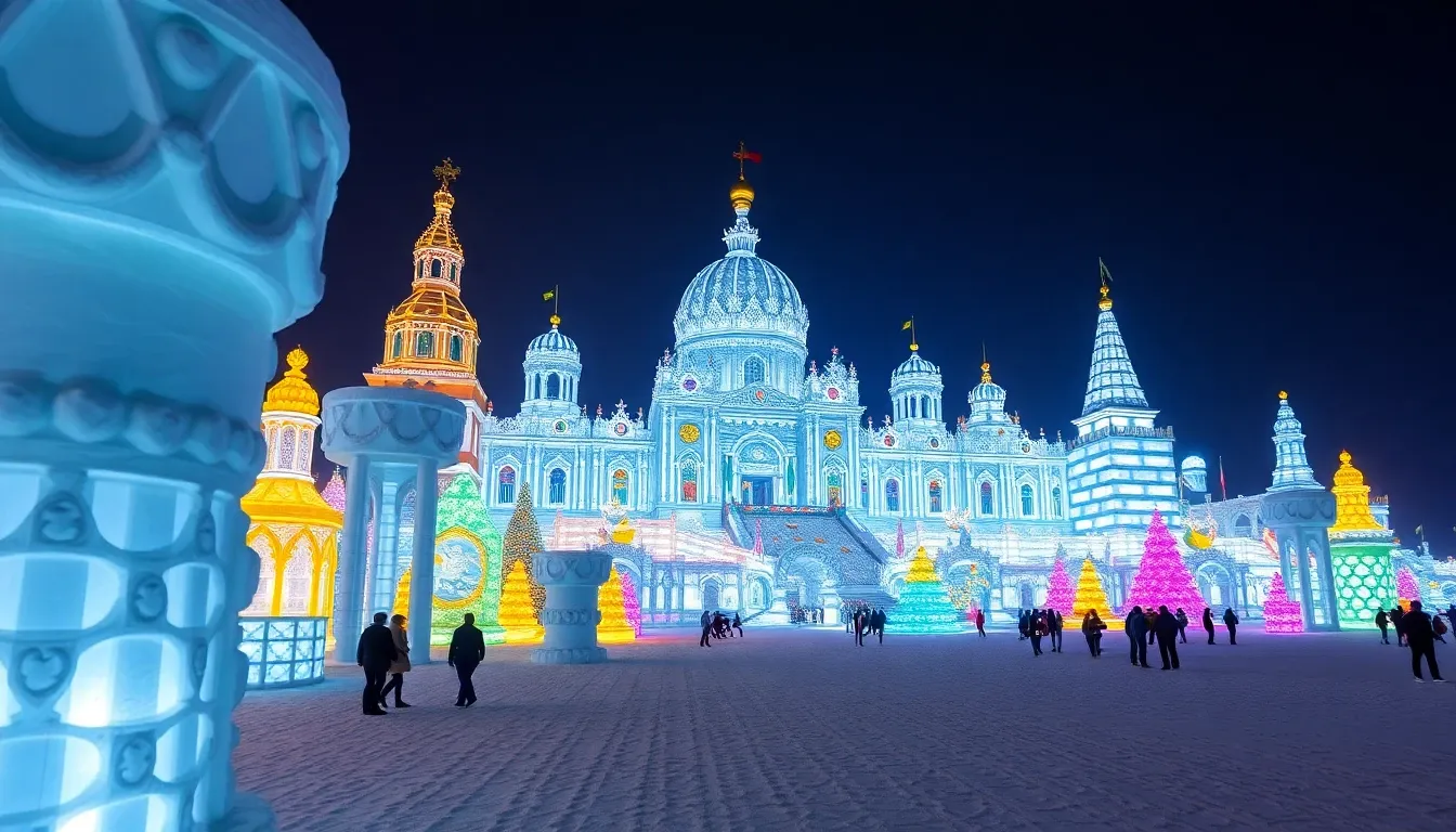Harbin Ice Festival - filming location in China