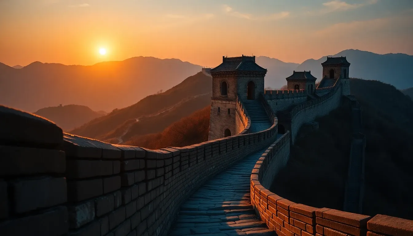 Great Wall Sunset - filming location in China